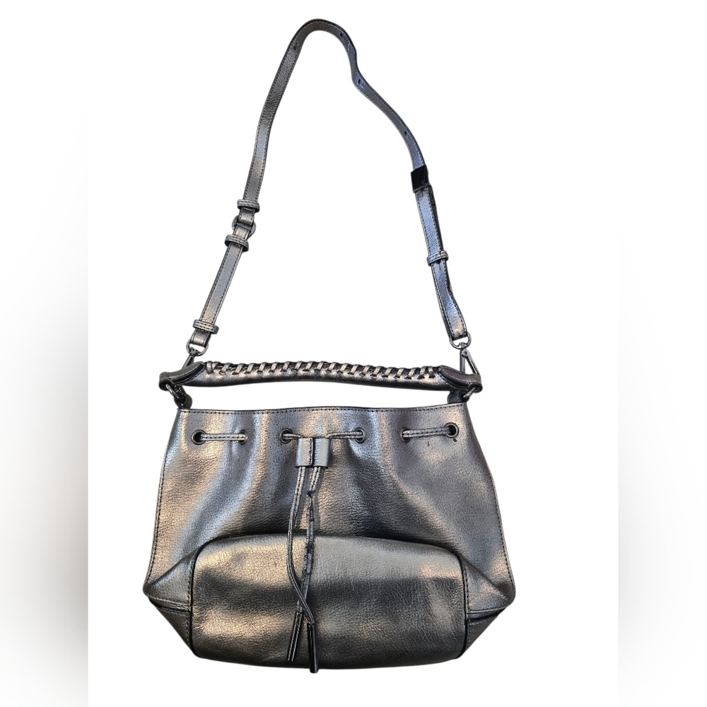 Elliott Lucca Silver Crossbody Handbag